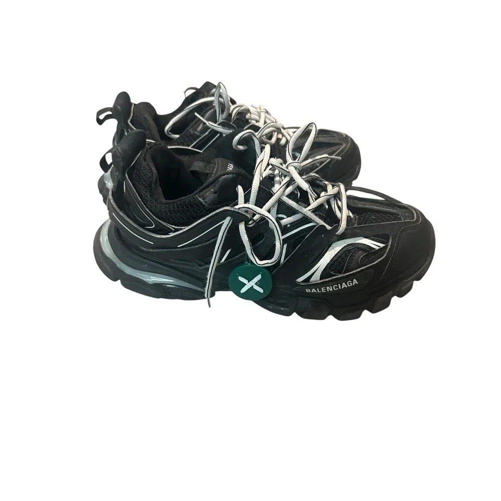 Balenciaga Track Men's Black Low Top Lace-Up Athletic Sneakers
